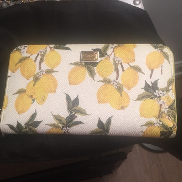 Dolce & Gabbana Handbags - NWT Authentic Dolce & Gabbana Wallet - Lemon-Print